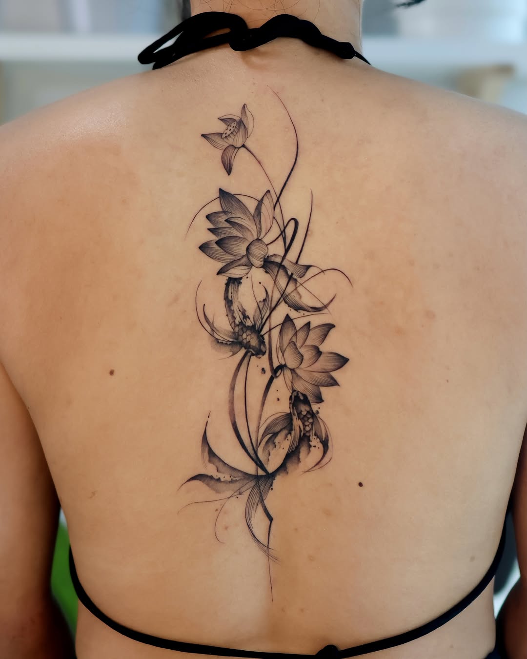 Tattoo by @orca._ink — fine_line, black_and_grey