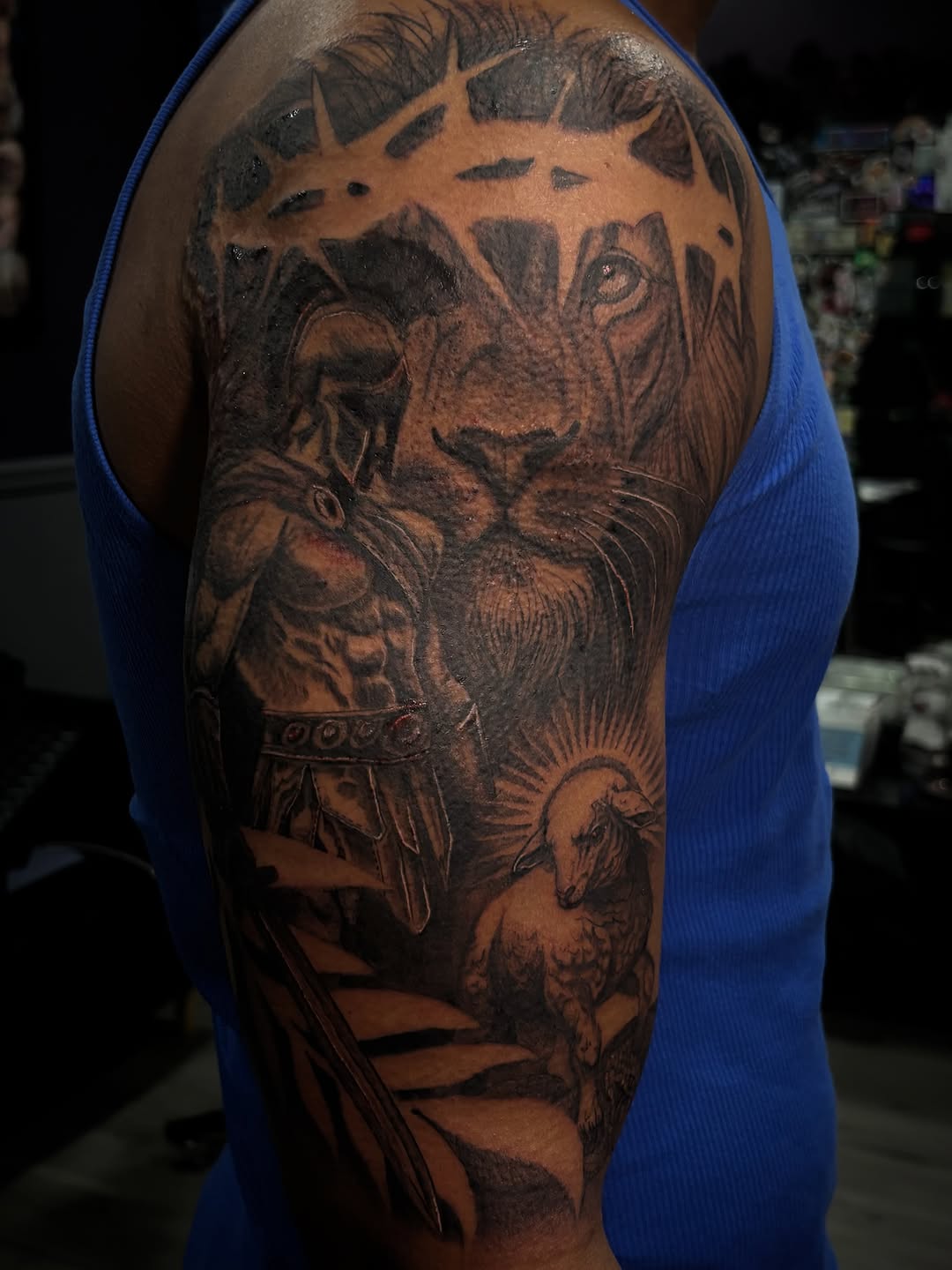 Tattoo by @_stabbygabby โ realism, black_and_grey