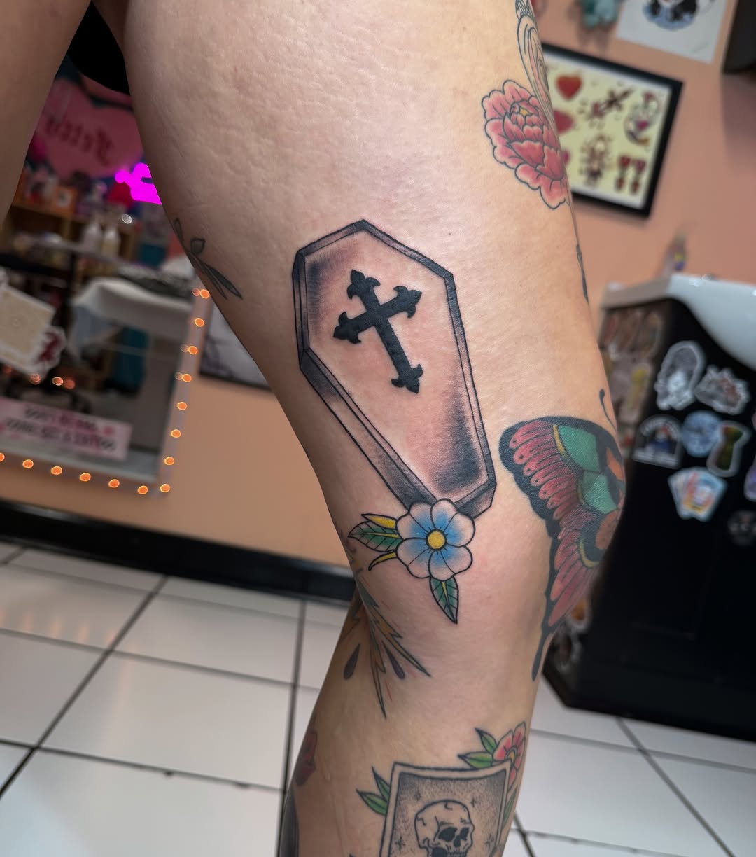 Tattoo by @crystal_rose_art_ β american_traditional, black_and_grey