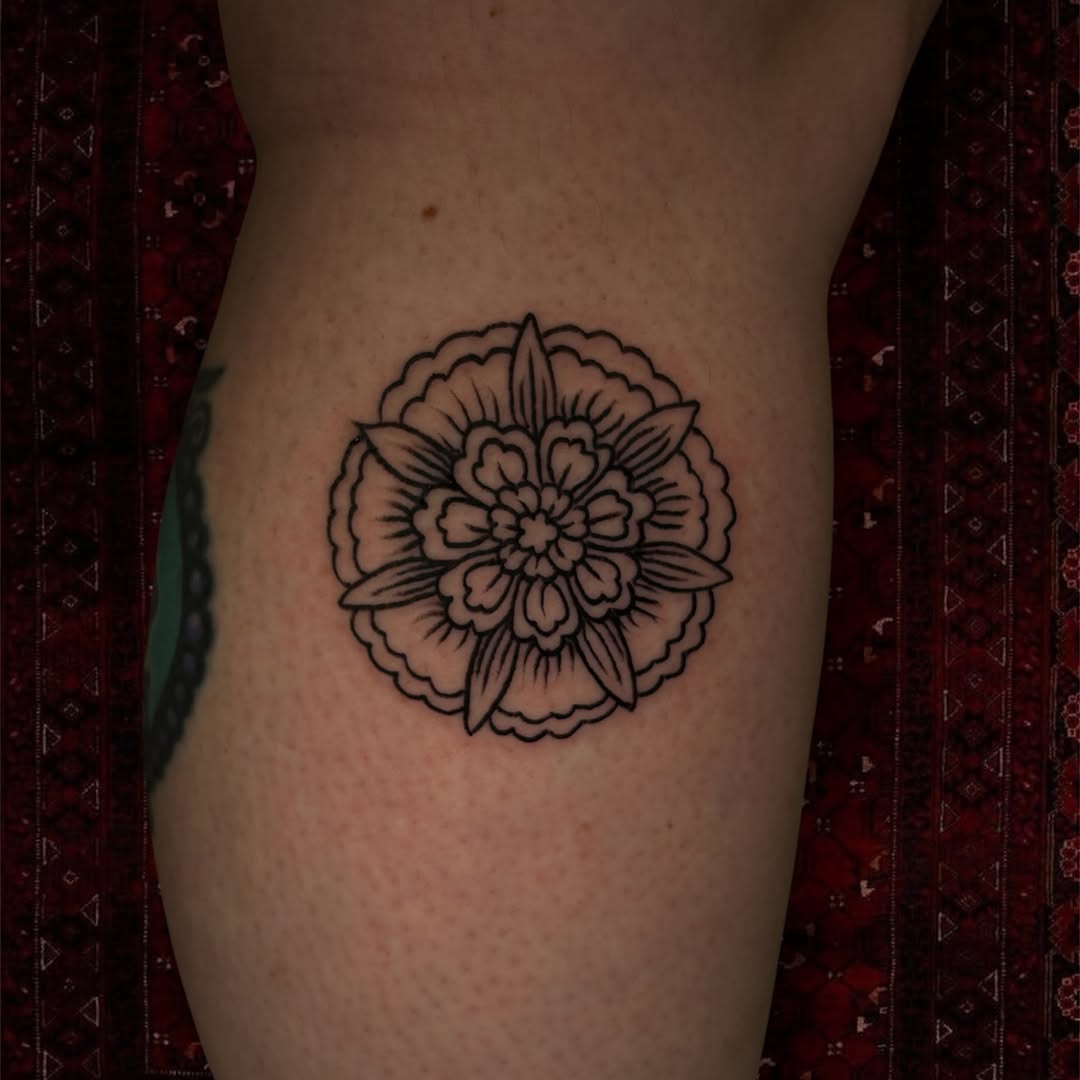 Tattoo by @doomwizardtattoo — black_and_grey, ornamental