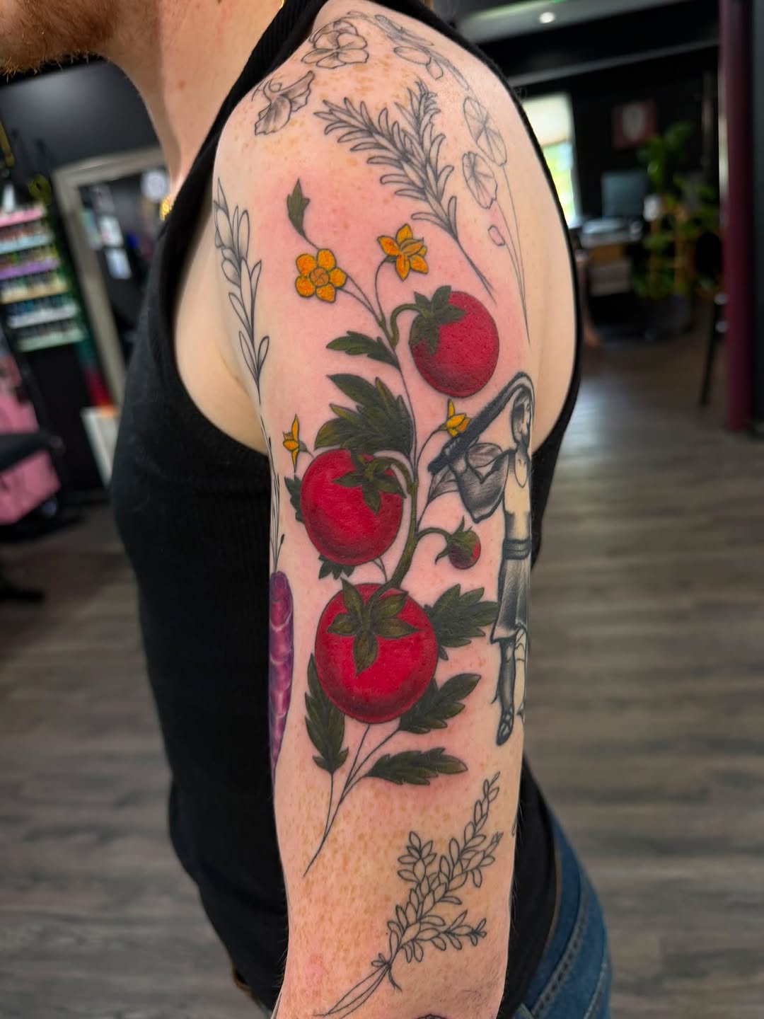 Tattoo by @flora_and_fauna_tattoos — illustrative, watercolor