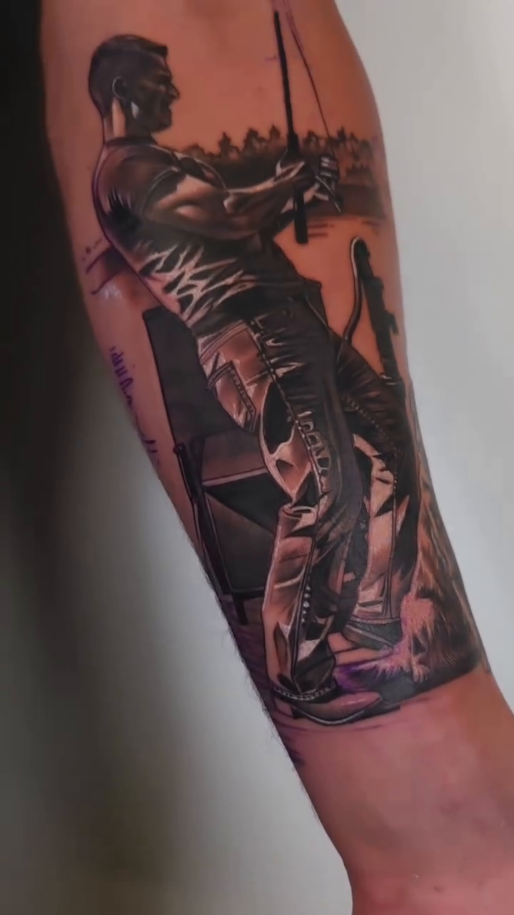 Tattoo by @jakeingersoll_sdt β realism, black_and_grey
