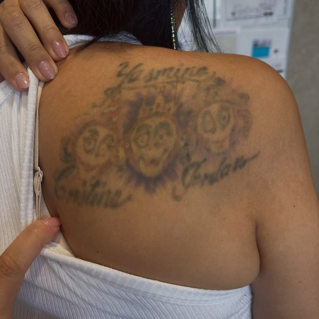 Tattoo by @shaila_roach — lettering_script, chicano