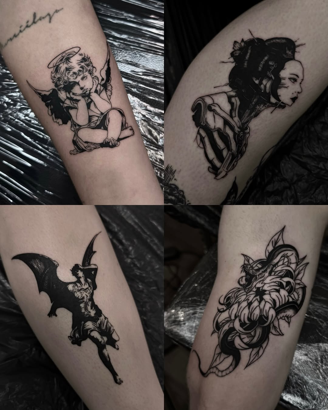 Tattoo by @vamos_tat — black_and_grey, dark_realism