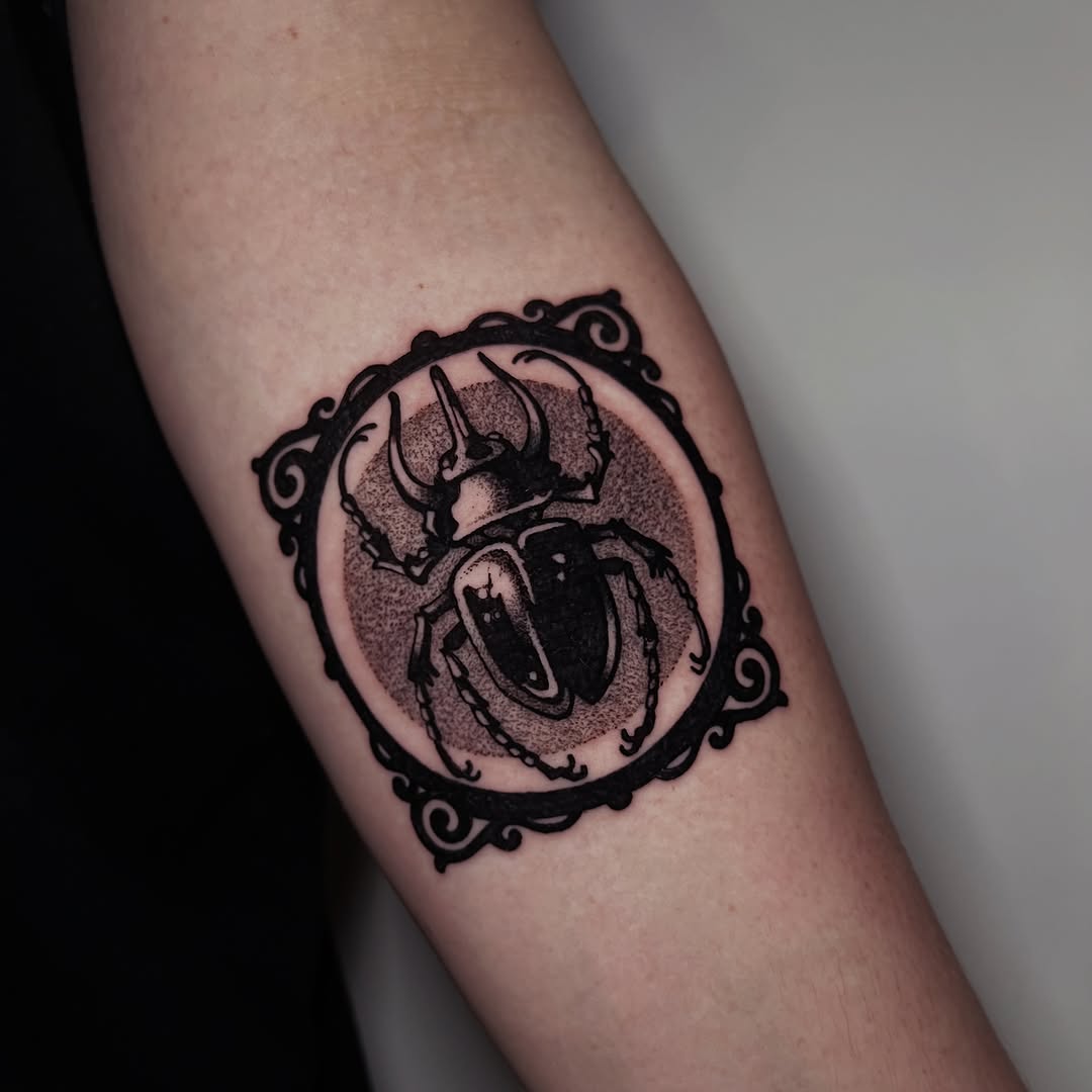 Tattoo by @jett_sonn โ blackwork, dotwork
