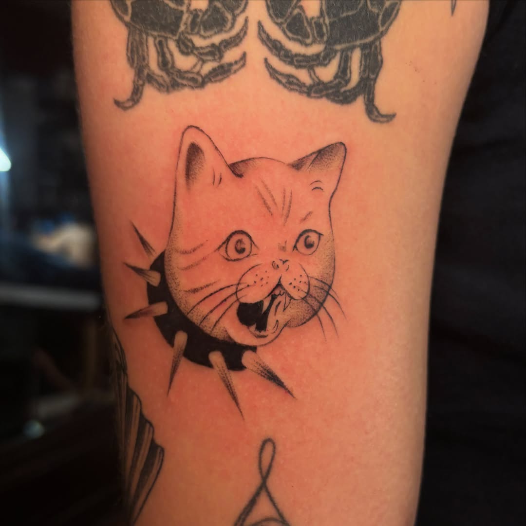 Tattoo by @xpg.ink — black_and_grey, dotwork