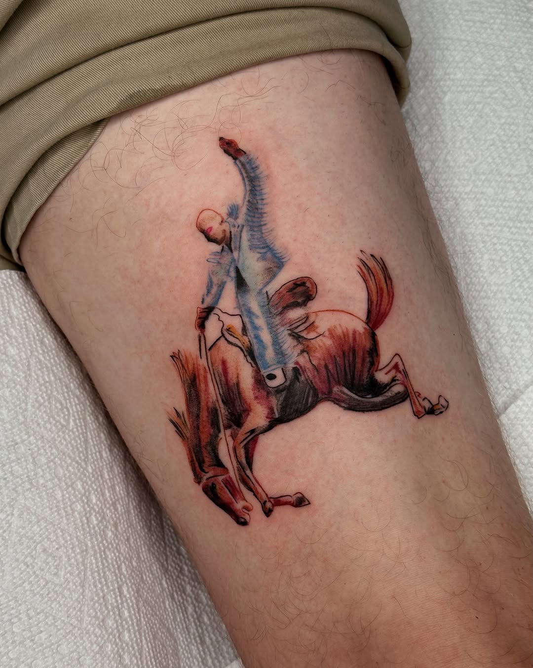 Tattoo by @lilskelevine.tt — realism, trash_polka