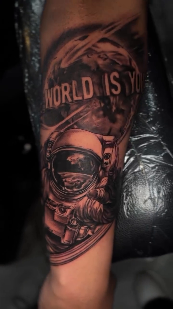 Tattoo by @cofaxtattoos — realism, black_and_grey
