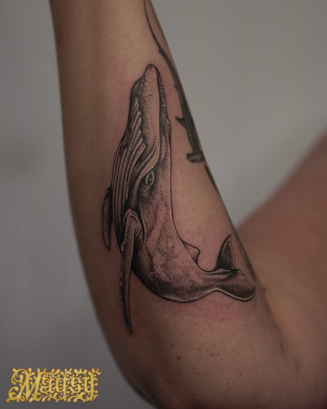Tattoo by @artofmagsy — black_and_grey, realism