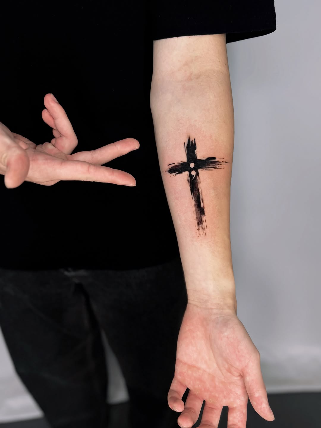 Tattoo by @tizy.inks — blackwork, lettering_script
