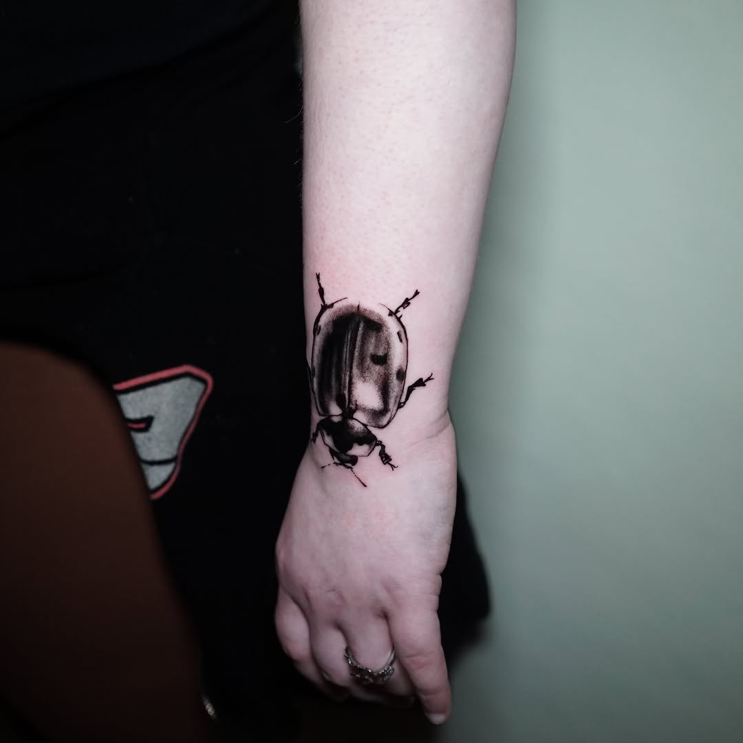 Tattoo by @alexmoska_tattoo — realism, black_and_grey
