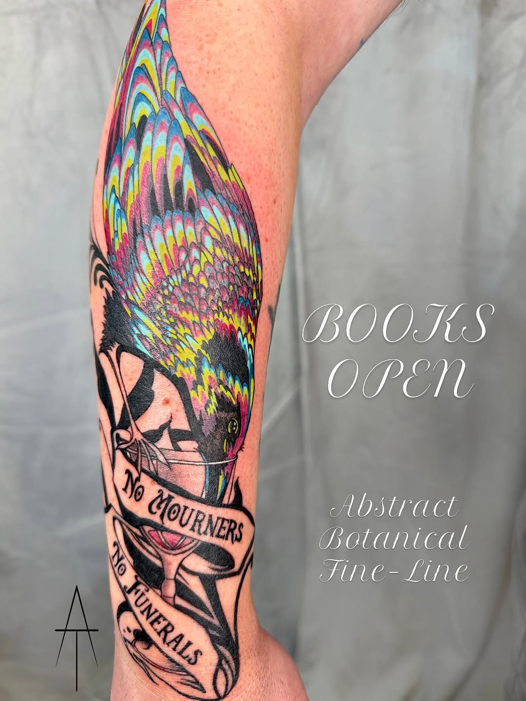 Tattoo by @apogee_tattoo — fine_line, black_and_grey