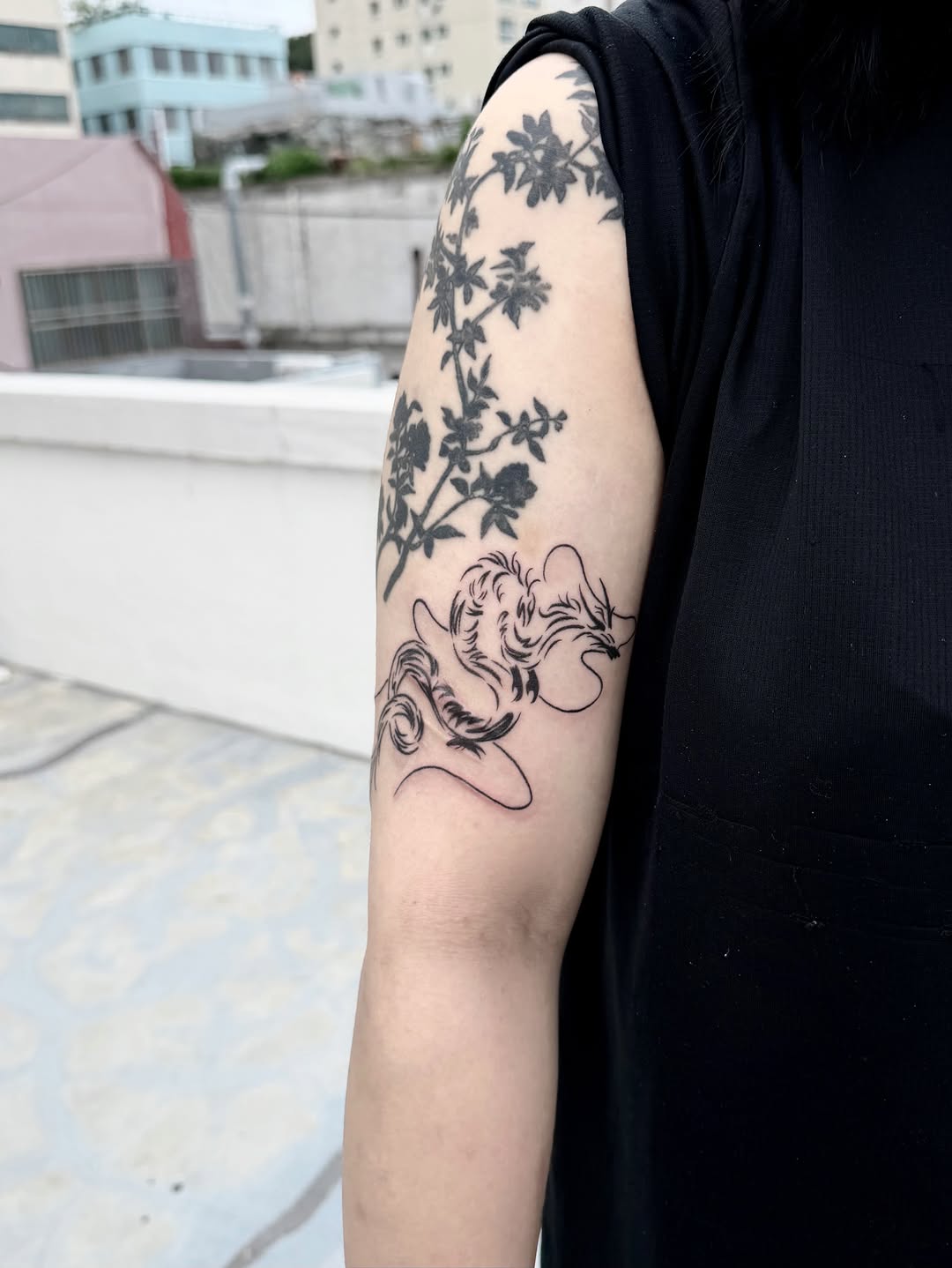 Tattoo by @nagool_tattoo — fine_line, black_and_grey