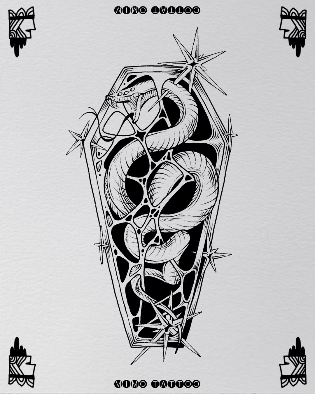 Tattoo by @mimo_tattooist__ — blackwork, illustrative