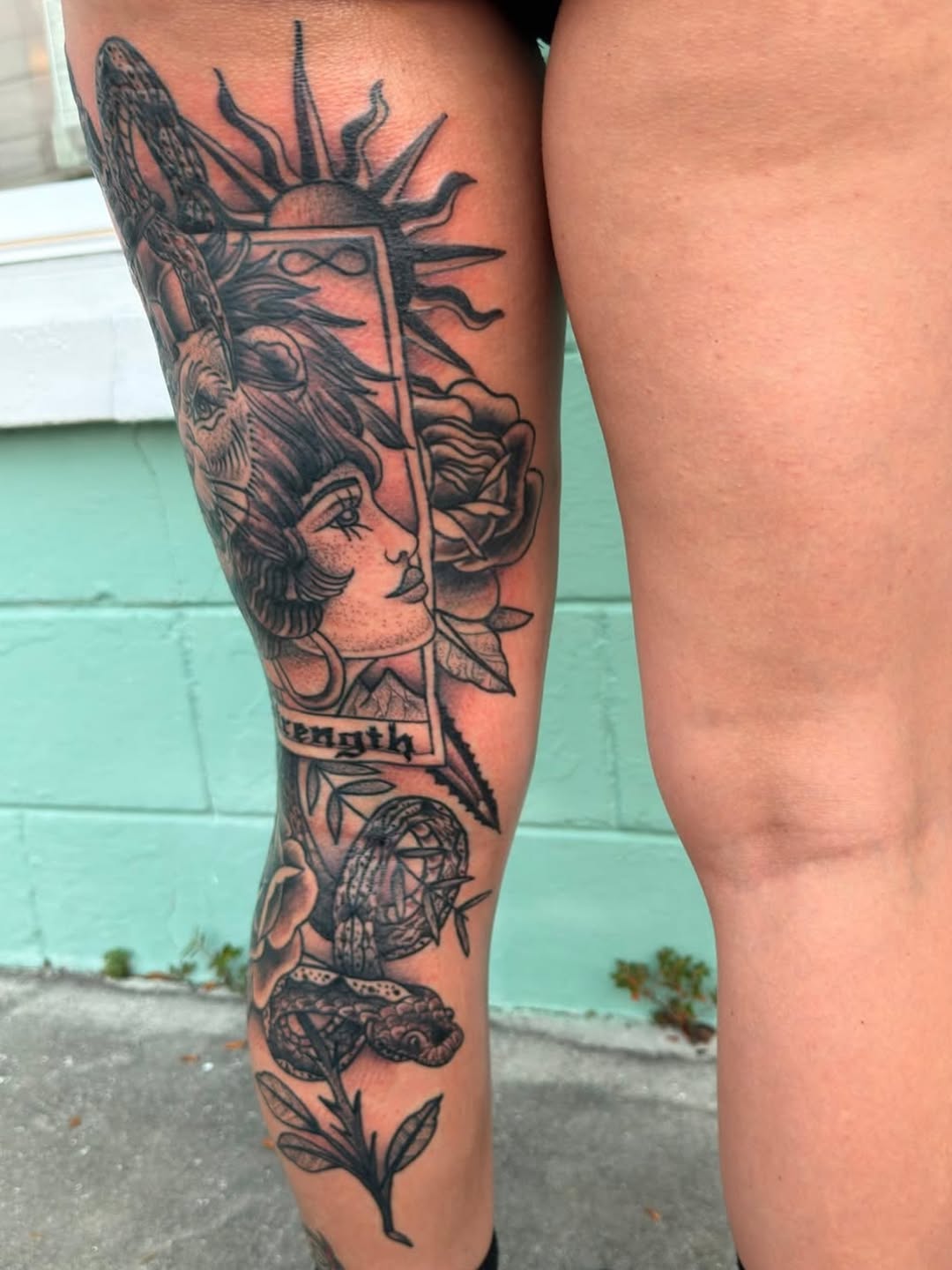 Tattoo by @zacharyiangarden — black_and_grey, realism