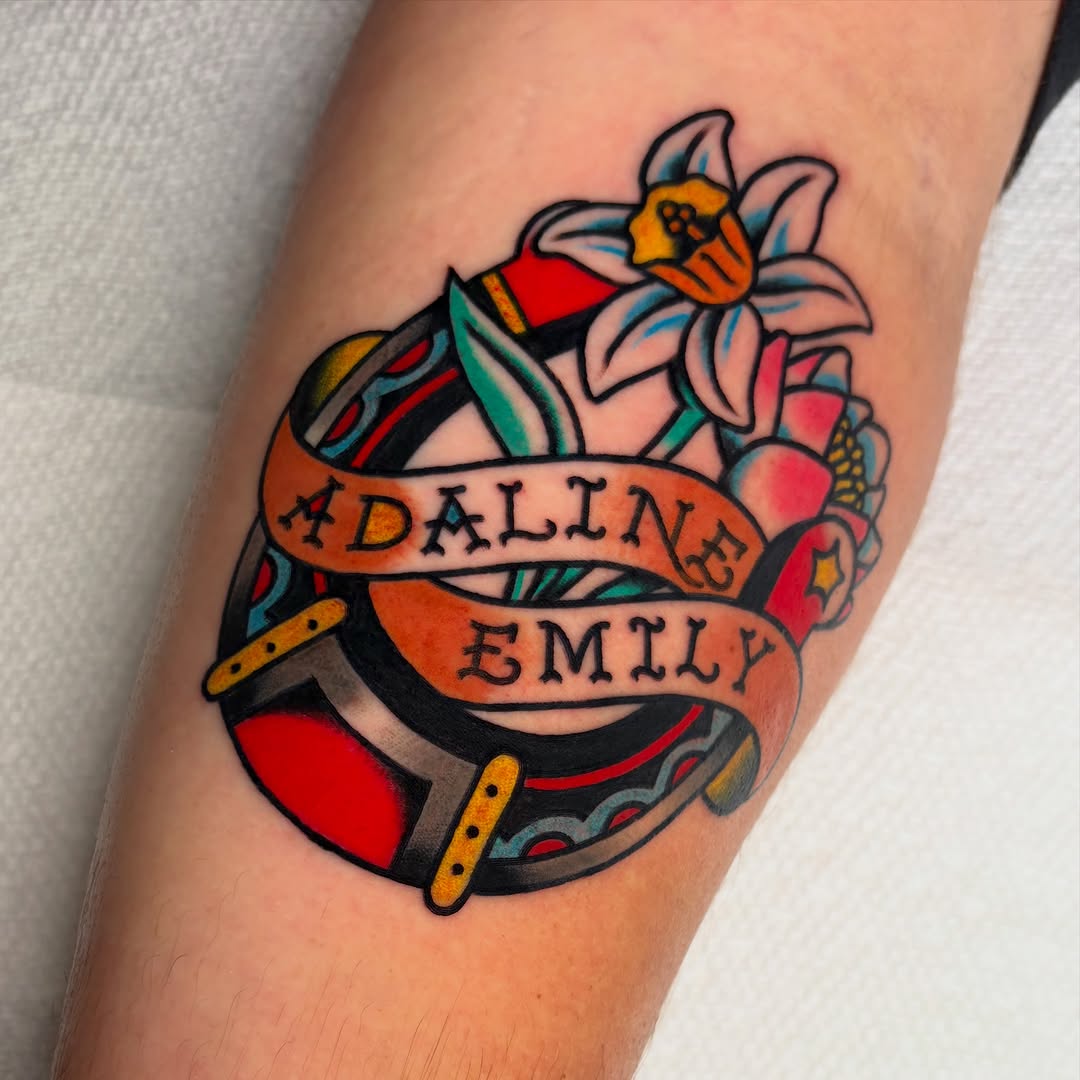 Tattoo by @batsforbrains — american_traditional, lettering_script
