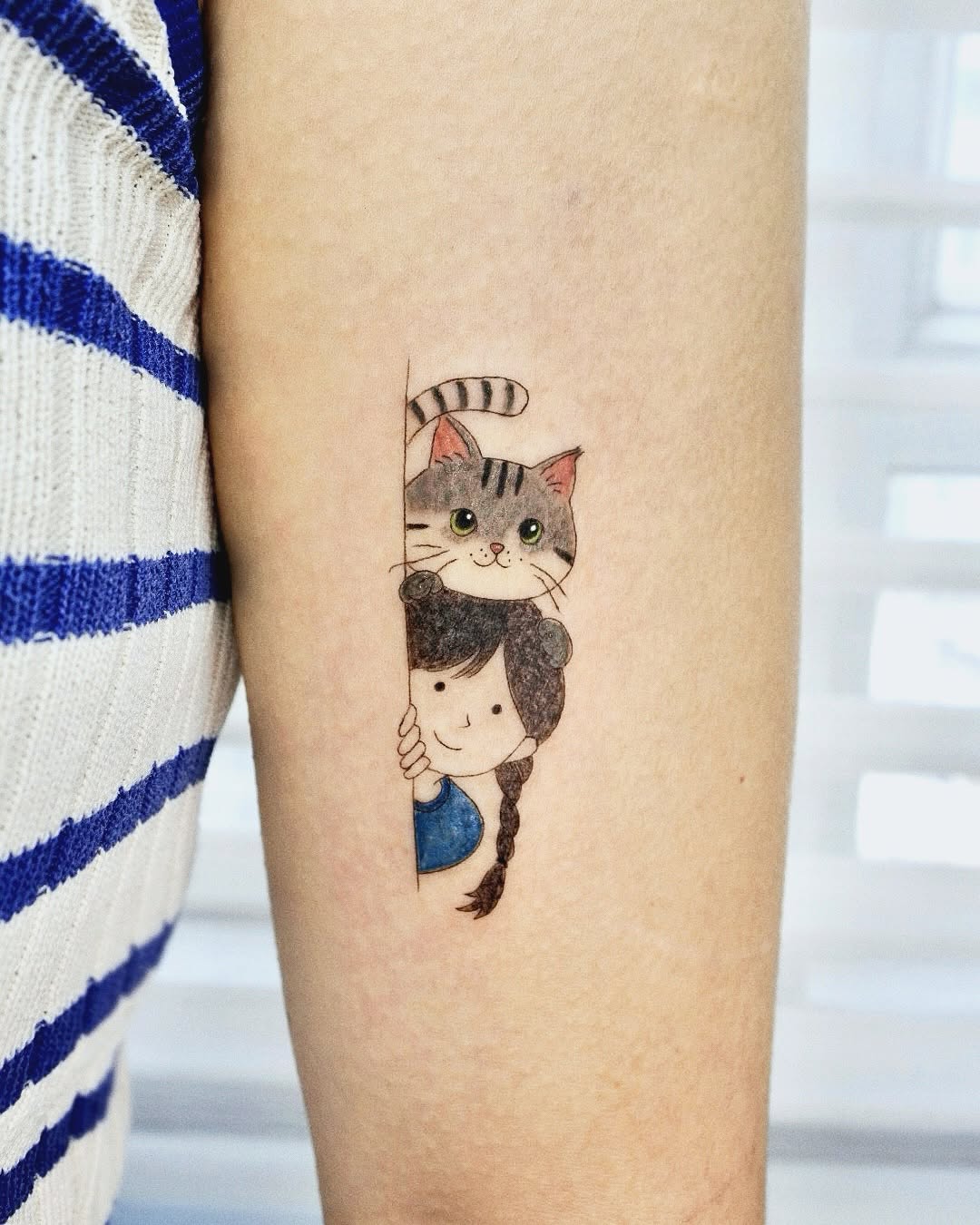 Tattoo by @broccoli_tattooer — fine_line, anime