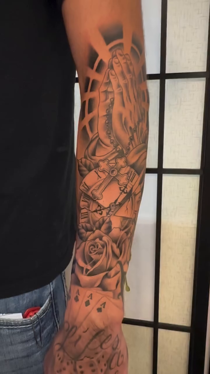 Tattoo by @alpine_ink_ — black_and_grey, realism