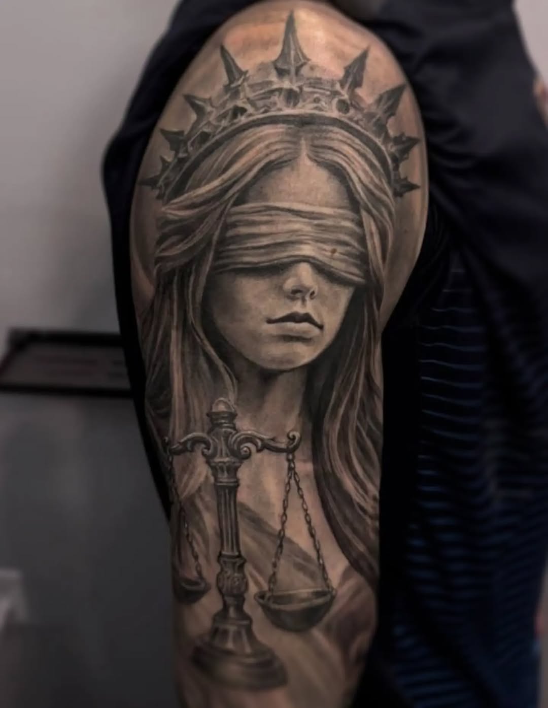 Tattoo by @tokarev_igor_tattoo β realism, black_and_grey