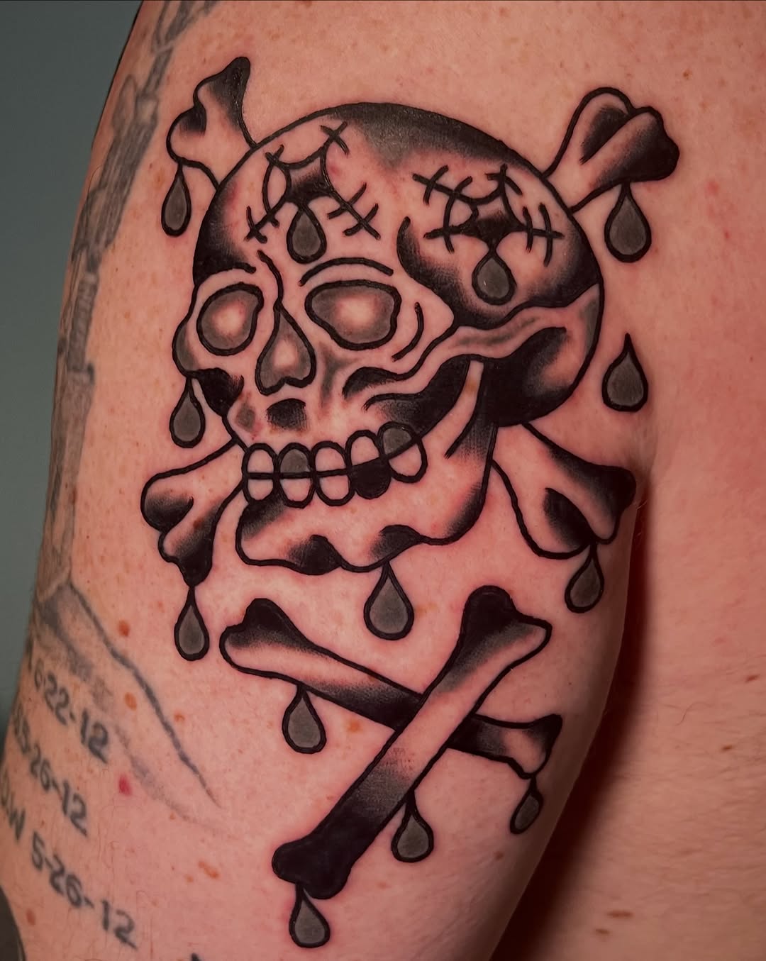 Tattoo by @anchoredaweightattoo — american_traditional, black_and_grey
