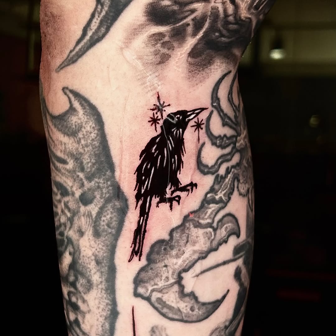 Tattoo by @e.seul.tt โ blackwork, illustrative