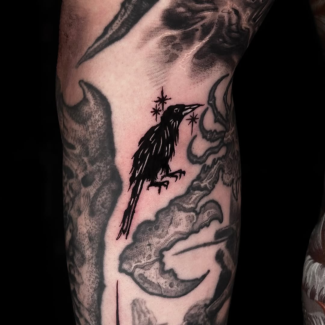 Tattoo by @e.seul.tt โ blackwork, illustrative