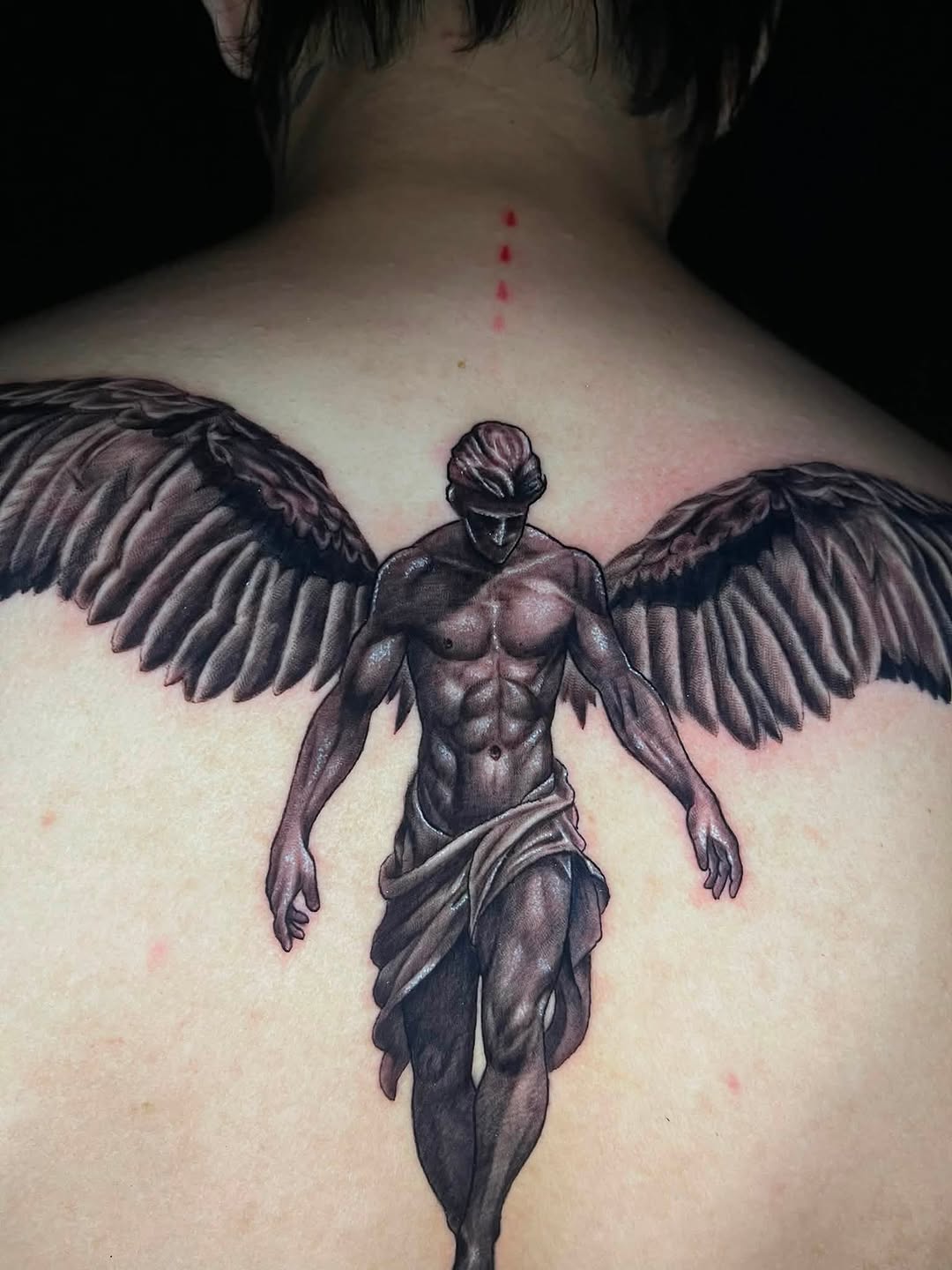 Tattoo by @saintstatts — realism, black_and_grey