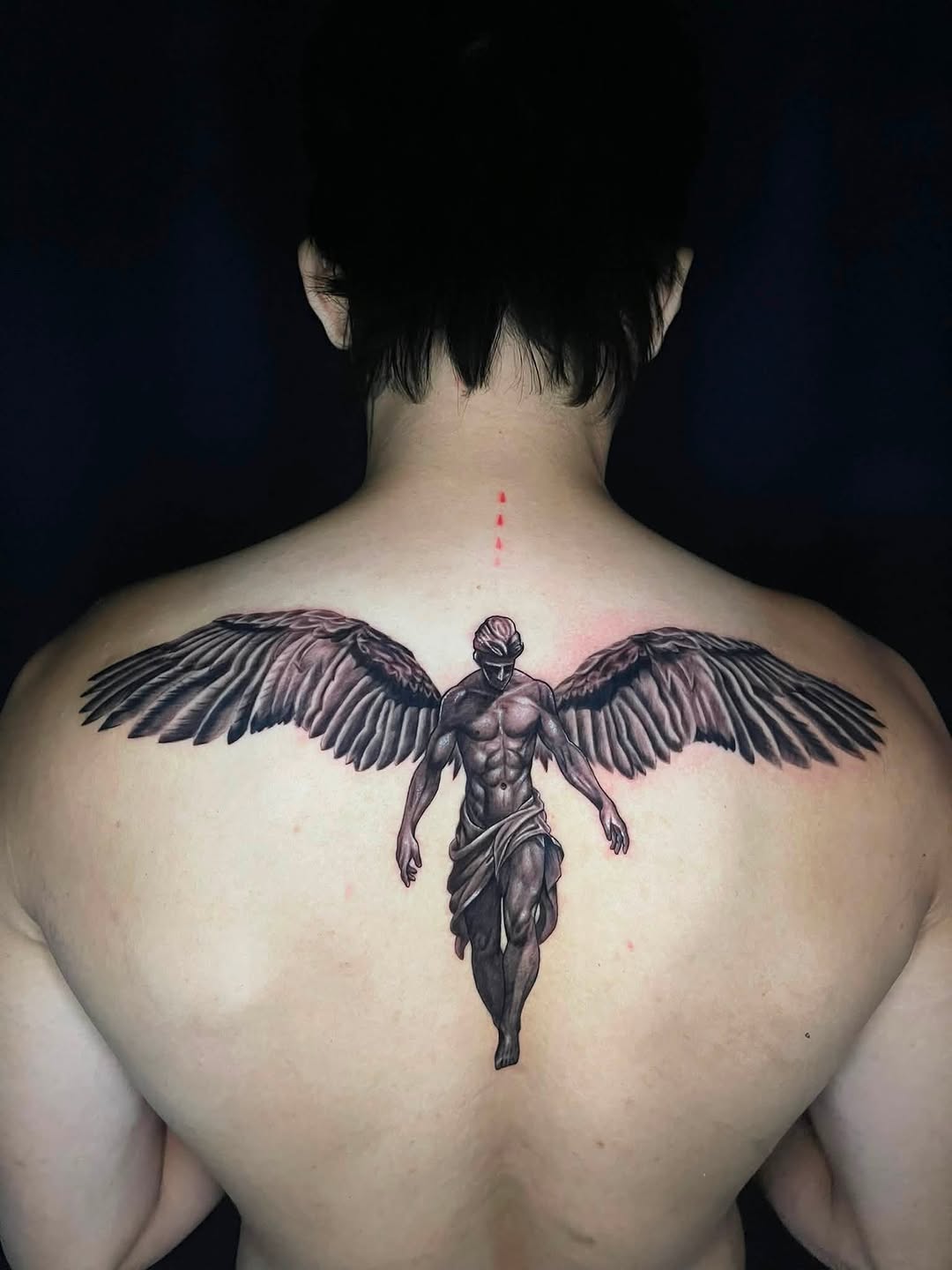 Tattoo by @saintstatts — realism, black_and_grey