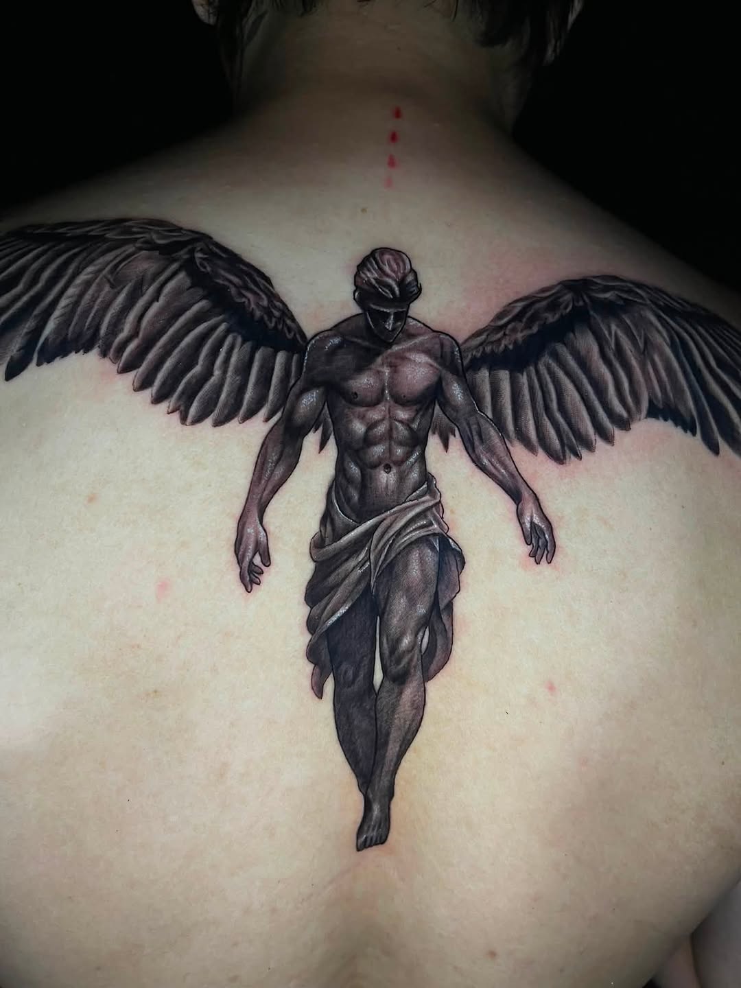 Tattoo by @saintstatts — realism, black_and_grey