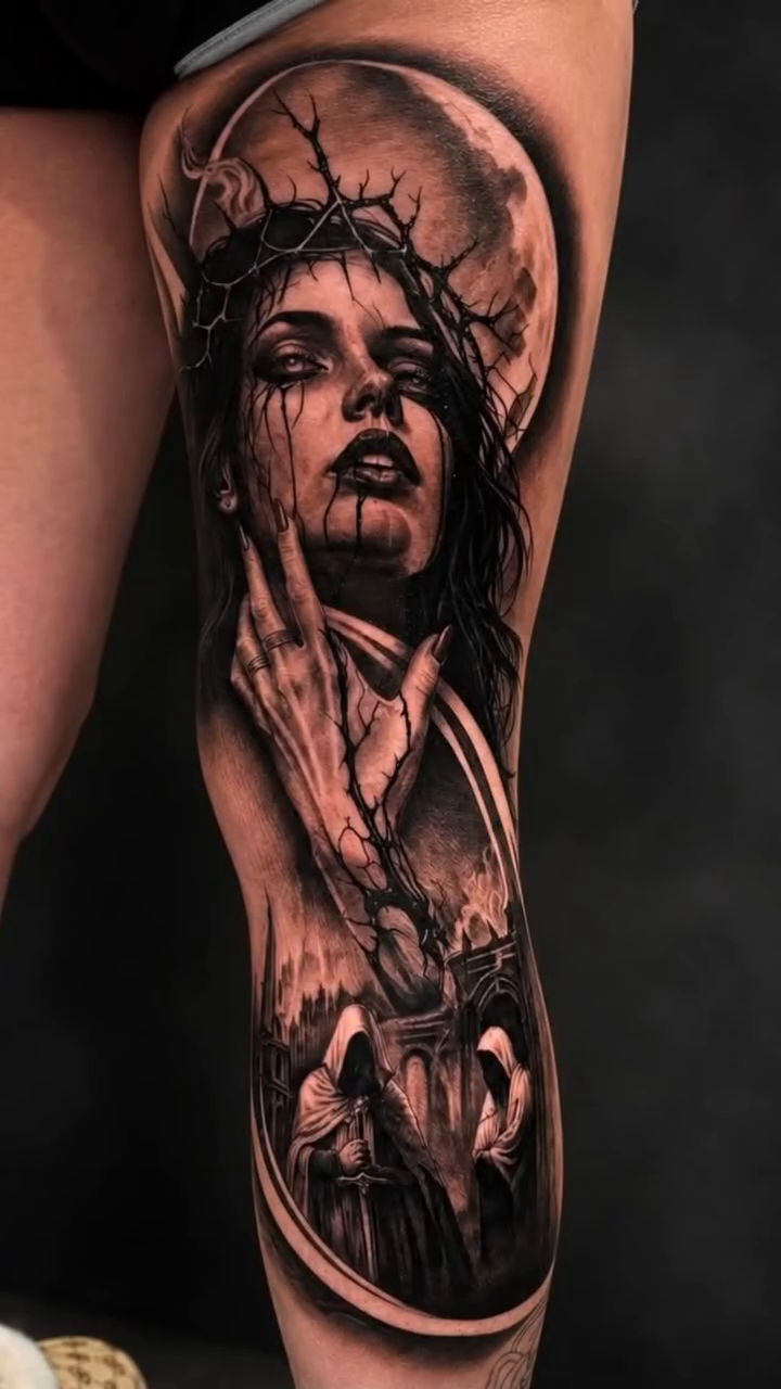 Tattoo by @gusbyrdtat2 โ black_and_grey, realism