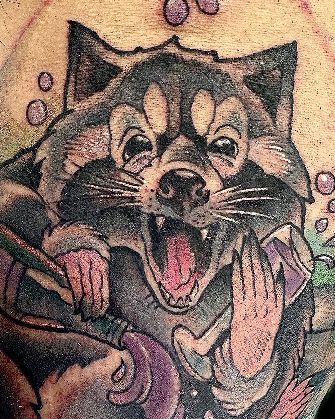 Tattoo by @tattoosbynat — new_school, illustrative
