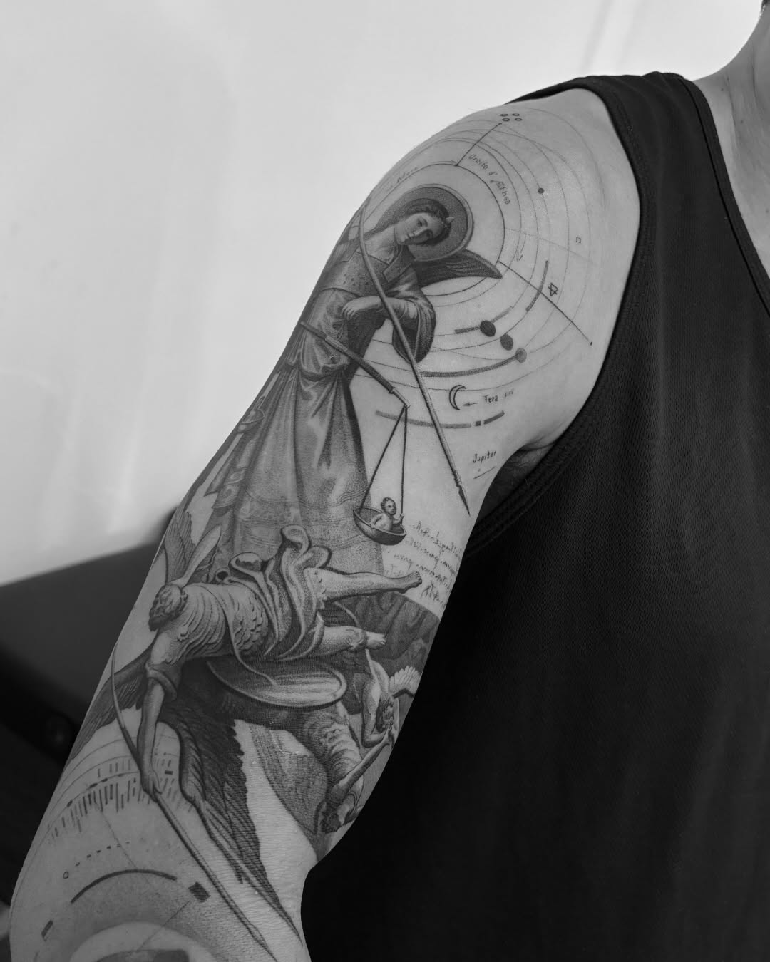 Tattoo by @hmms.tat — black_and_grey, realism