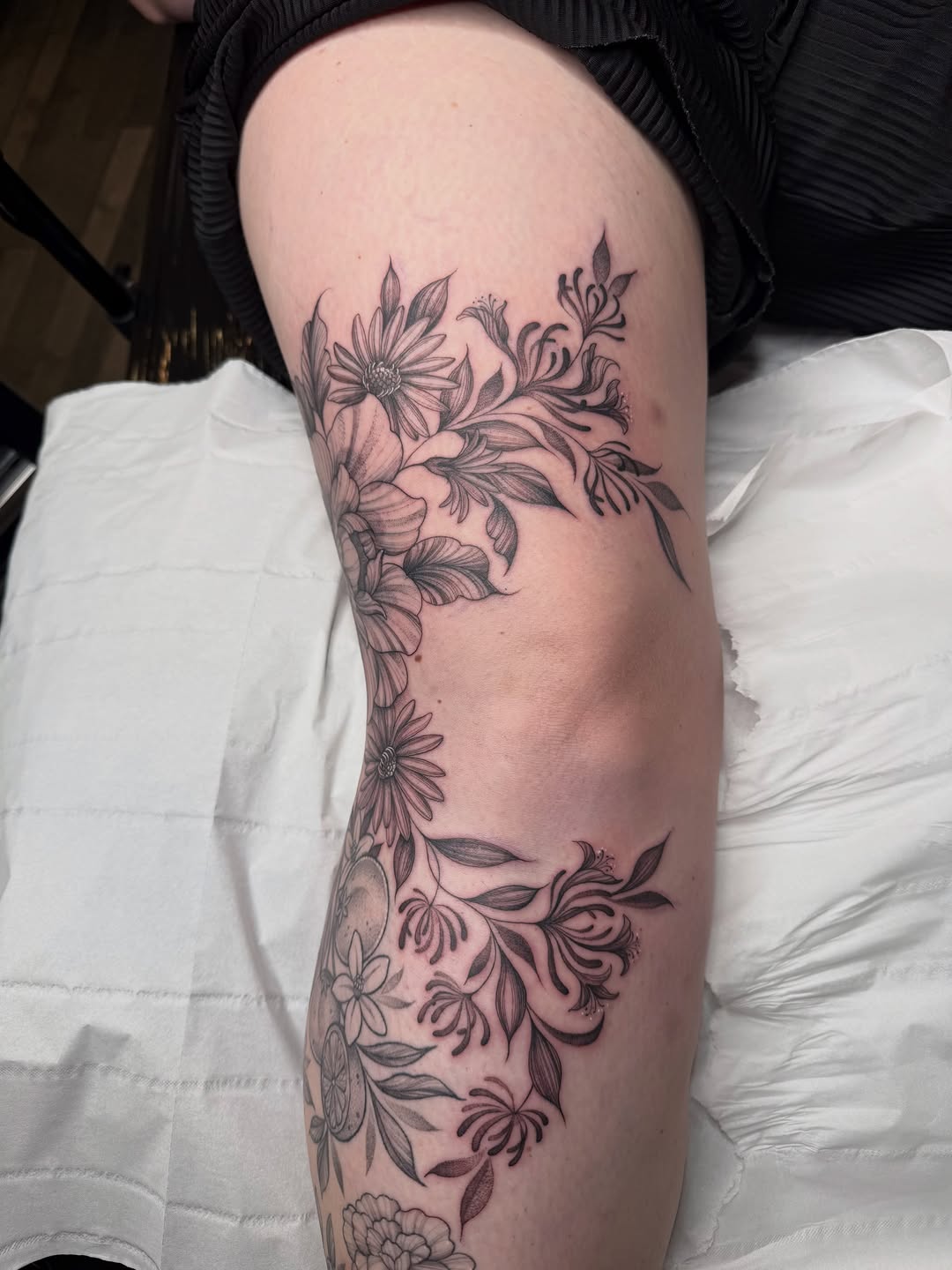 Tattoo by @emmaloutattooxx — fine_line, black_and_grey