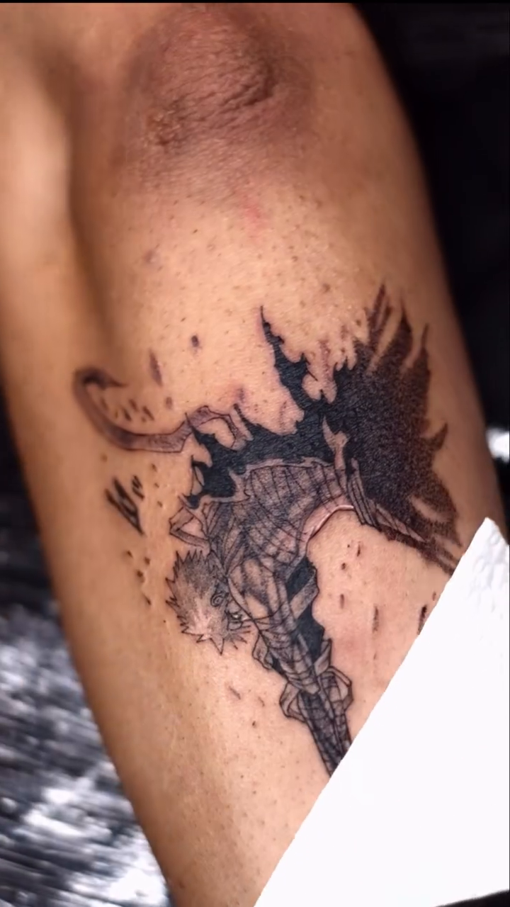 Tattoo by @tattooist_monday — blackwork, trash_polka