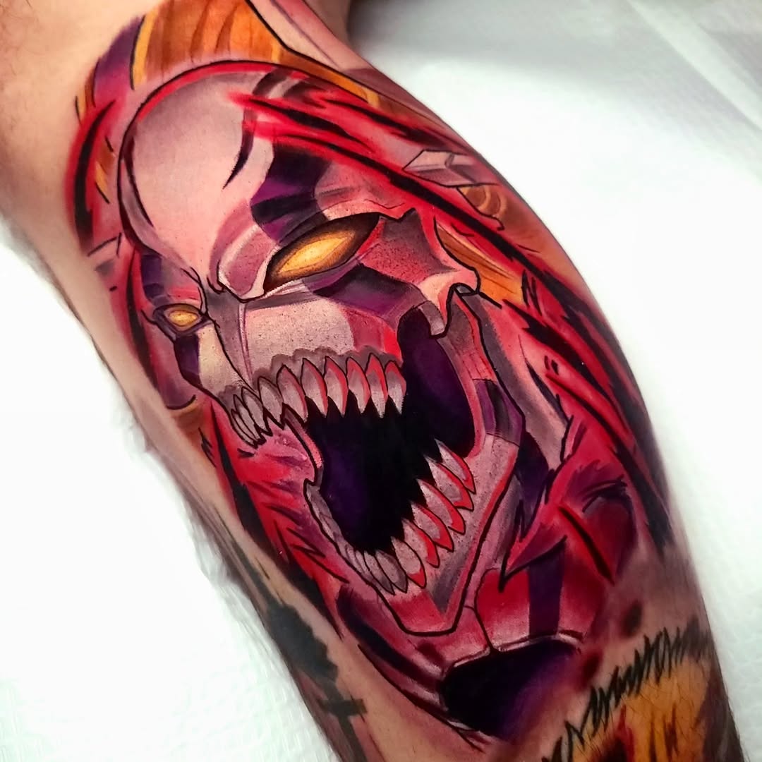 Tattoo by @m.truthtattoos — new_school, trash_polka