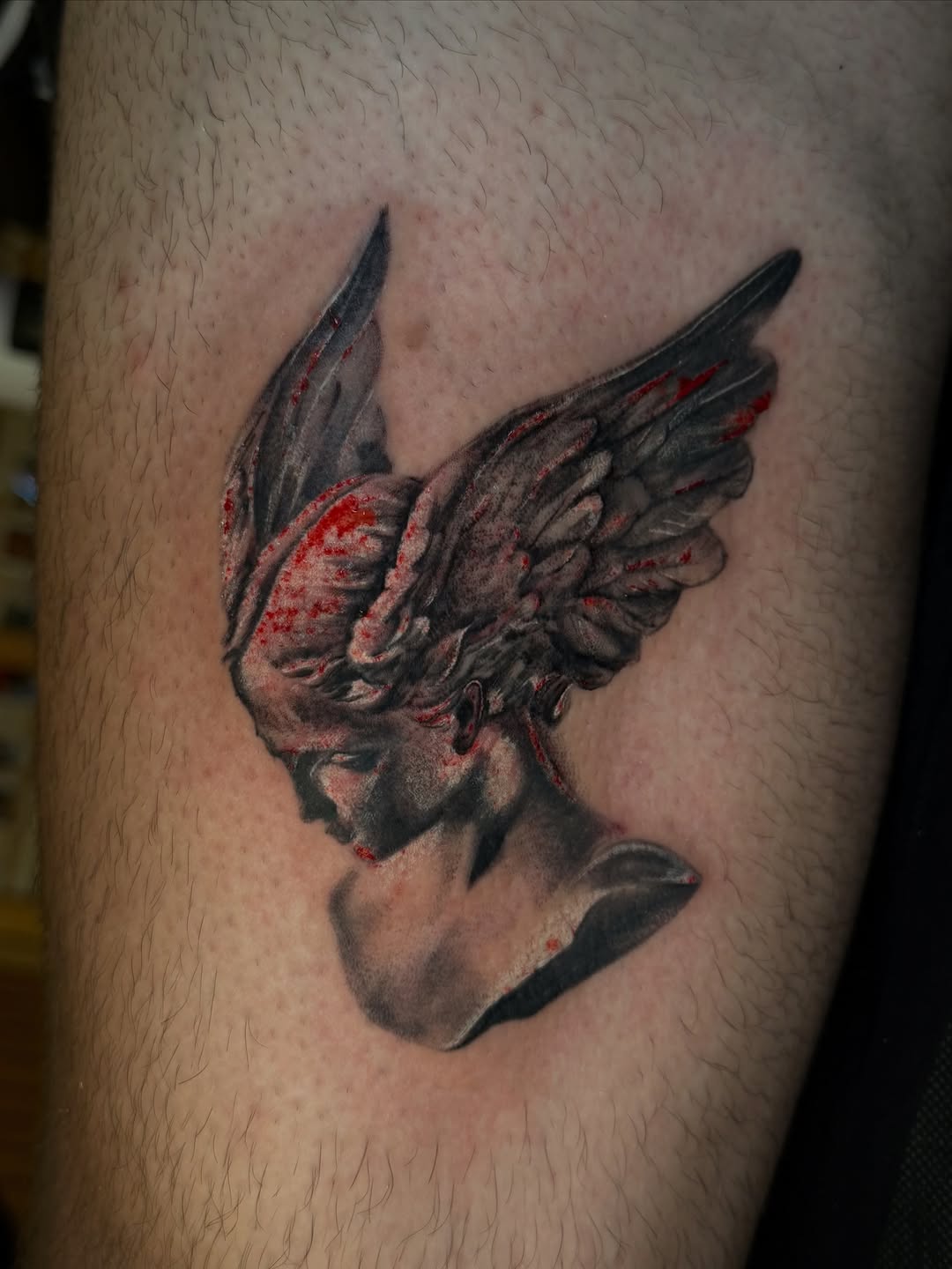 Tattoo by @inkbyivyx — realism, black_and_grey