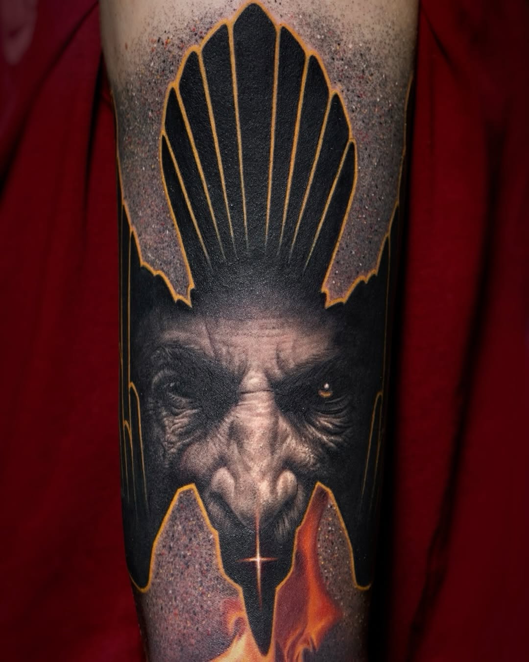 Tattoo by @nikolaymertsalov — realism, blackwork