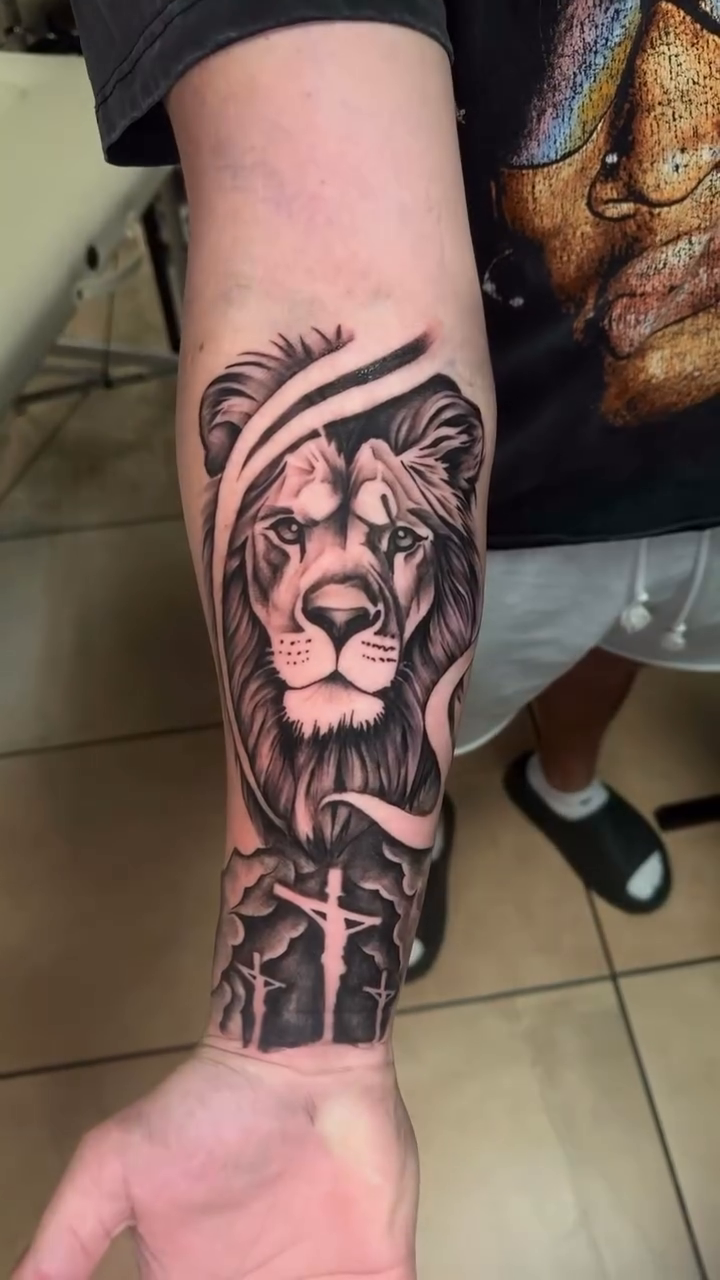 Tattoo by @blackmouse.ink — realism, black_and_grey