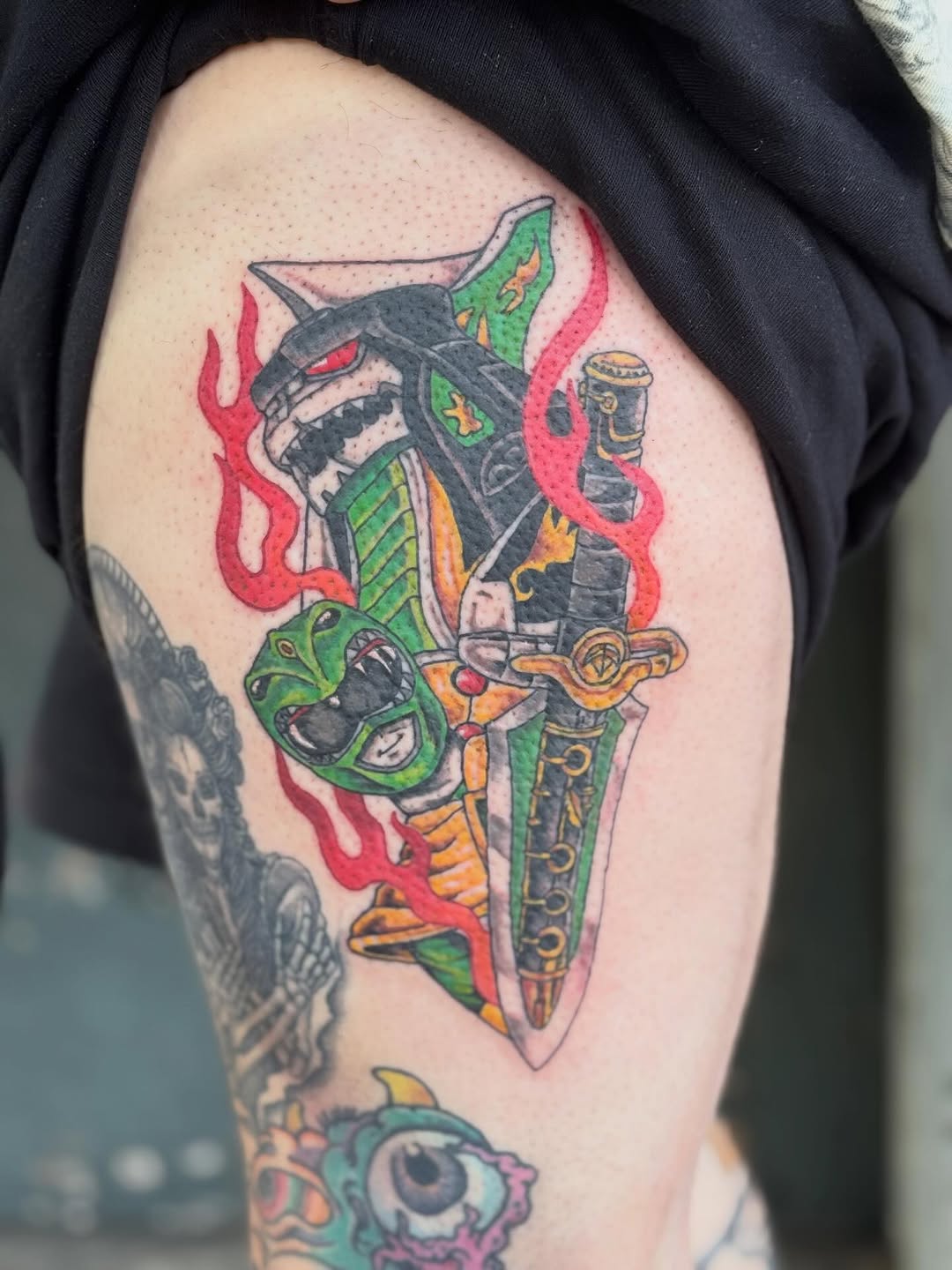 Tattoo by @joshftwtattoo — new_school, american_traditional