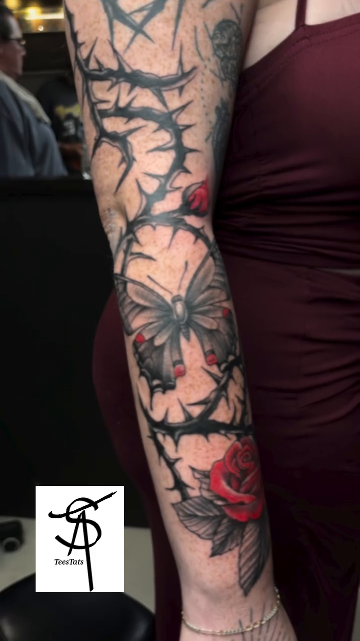 Tattoo by @tatte3_ — dark_realism, black_and_grey