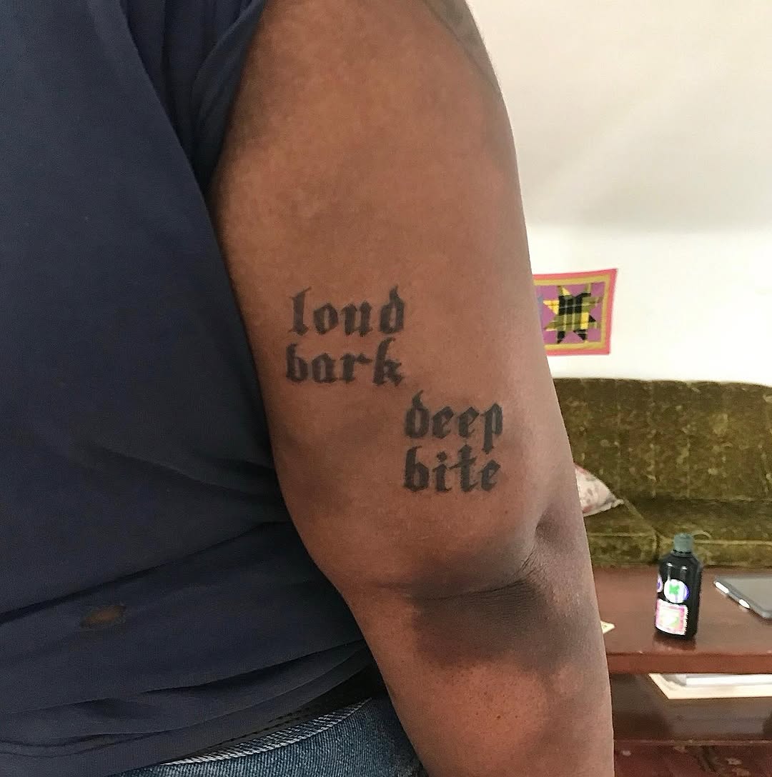 Tattoo by @hocuspokus_ — lettering_script
