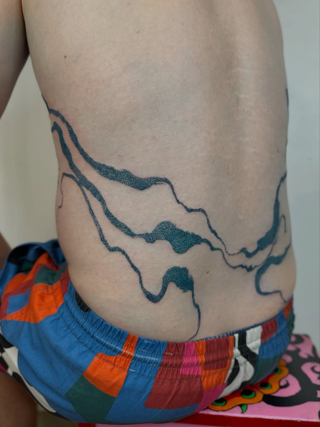 Tattoo by @kyklothymia — dotwork, black_and_grey