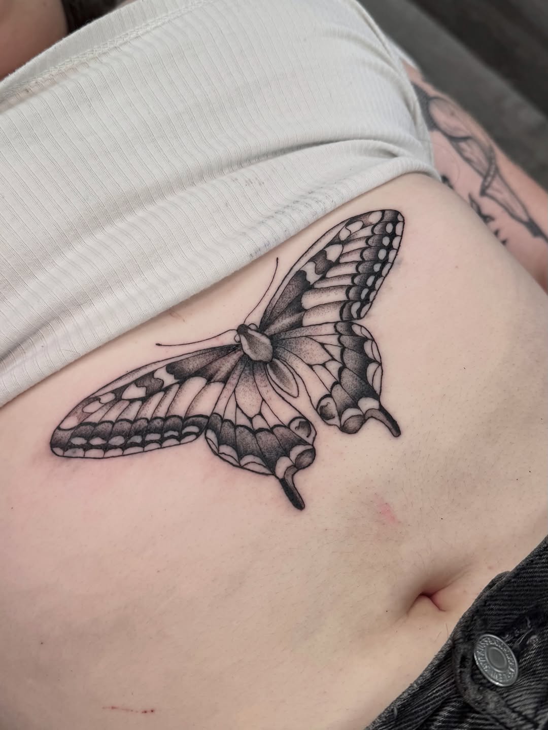 Tattoo by @sondy.tat — black_and_grey, dotwork