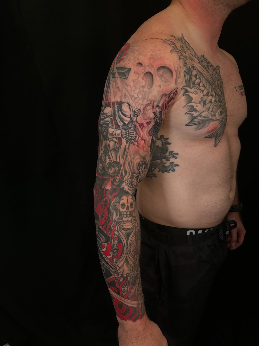 Tattoo by @electricunicorn — black_and_grey, realism