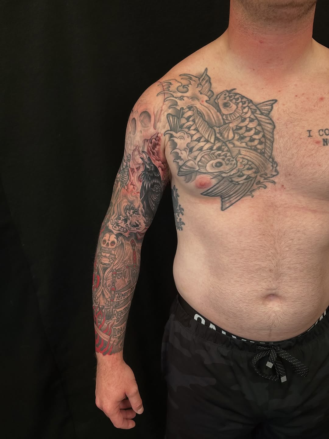 Tattoo by @electricunicorn — japanese_irezumi, black_and_grey