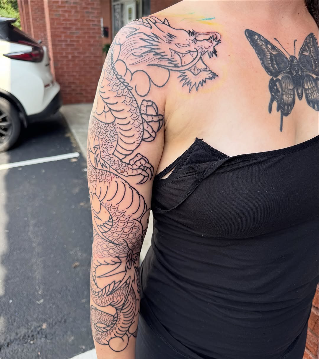 Tattoo by @tattoosbykatstout — japanese_irezumi, blackwork