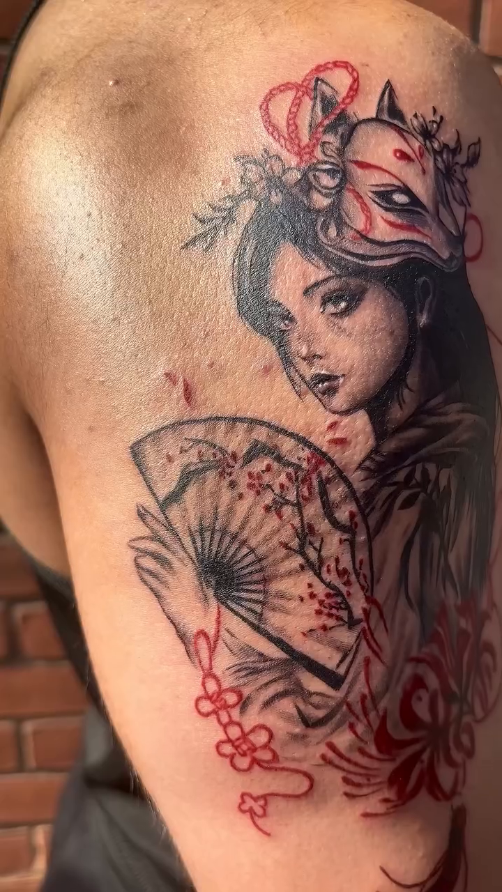 Tattoo by @seoulful_inc — japanese_irezumi, black_and_grey