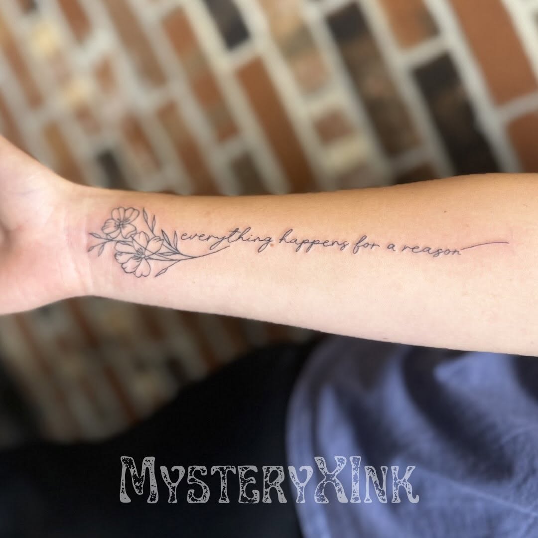 Tattoo by @mysteryxink — fine_line, lettering_script