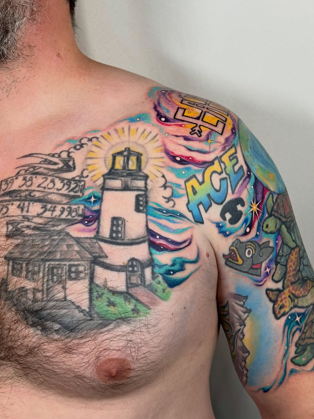Tattoo by @larkrestattoos — new_school, realism