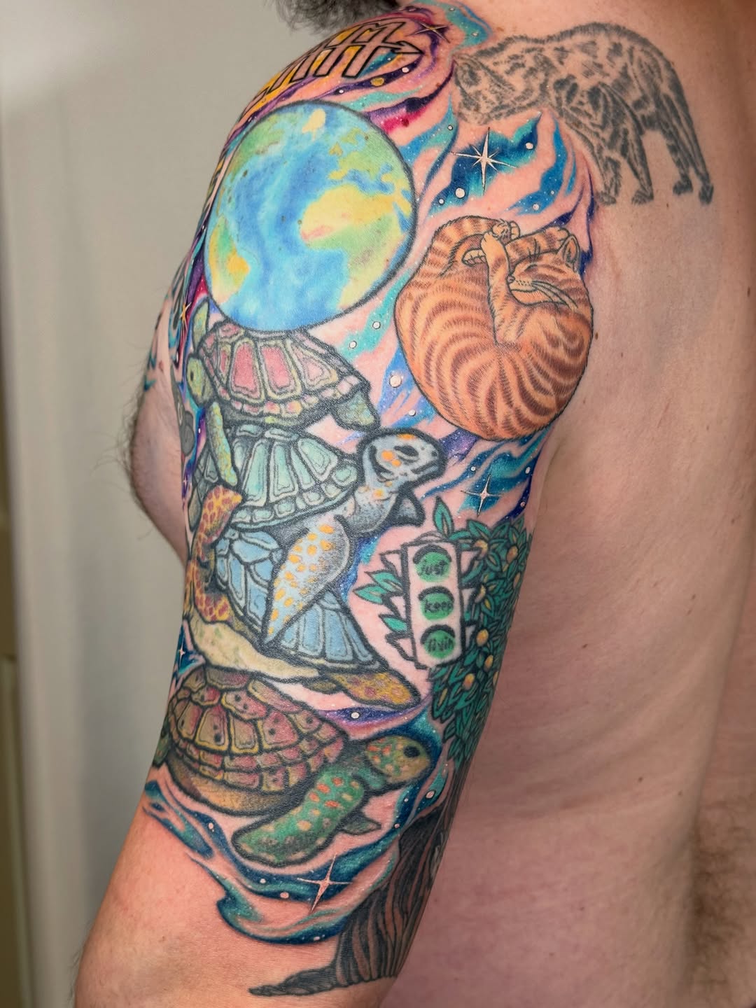 Tattoo by @larkrestattoos — new_school, illustrative